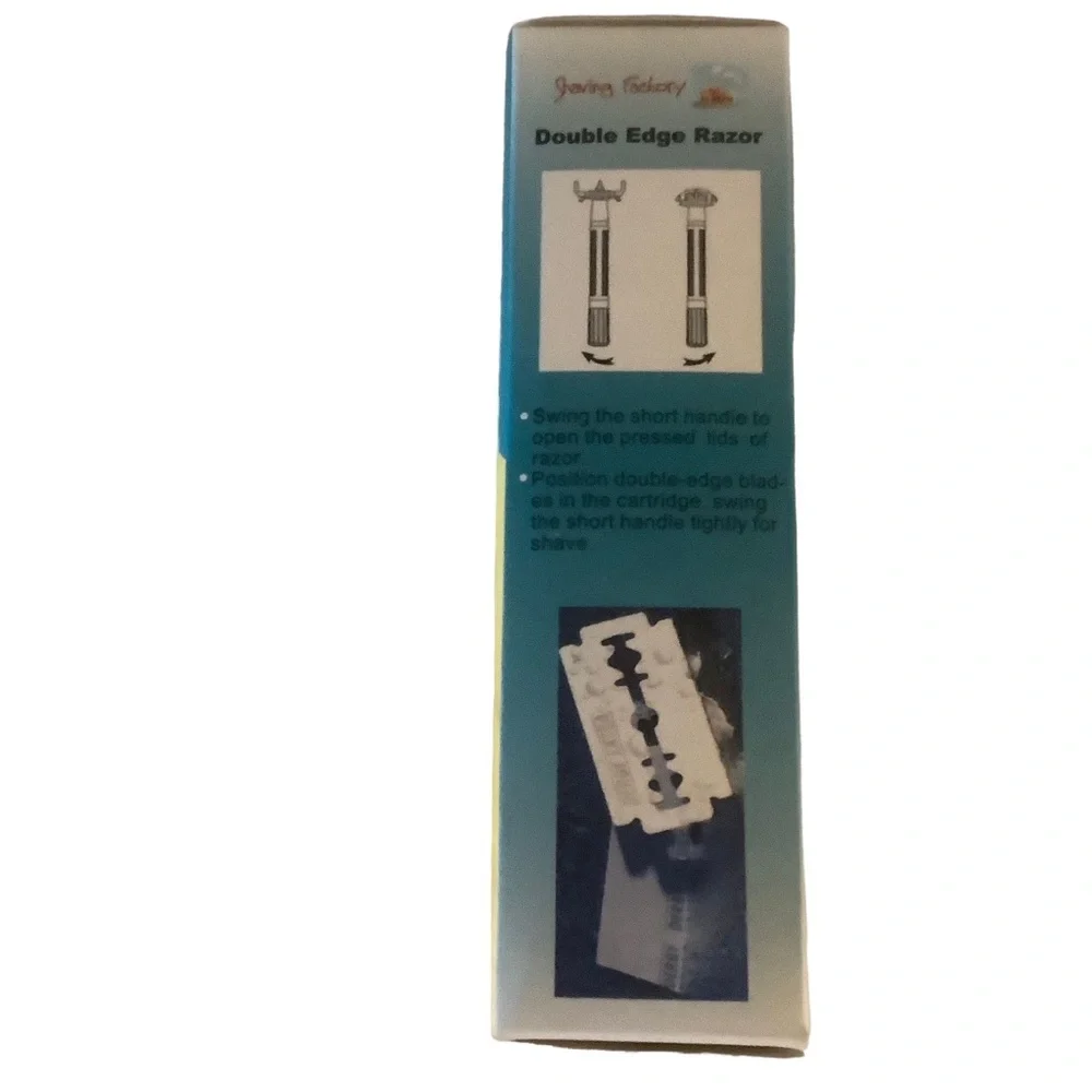 Shaving factory double edge safety razor silver